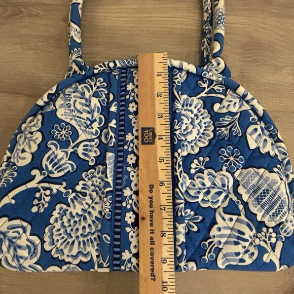 Vera Bradley Eloise Kiss Lock Purse Blue Lagoon Retired Quilted Bag 2011 - Picture 12 of 12